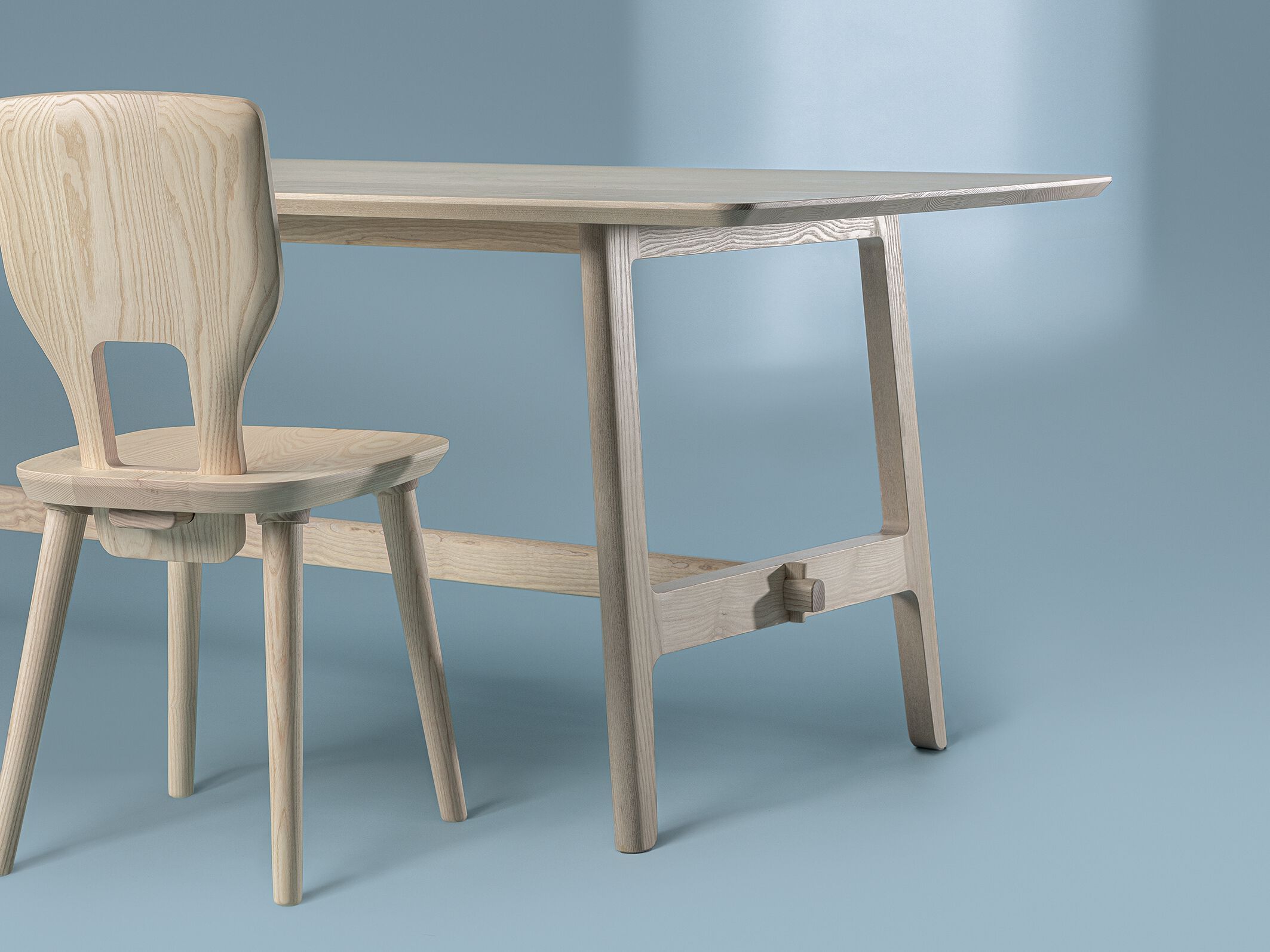 Прямоугольный обеденный стол из массива дерева ZEITRAUM VNA ARCH-00035414 - Вид №8