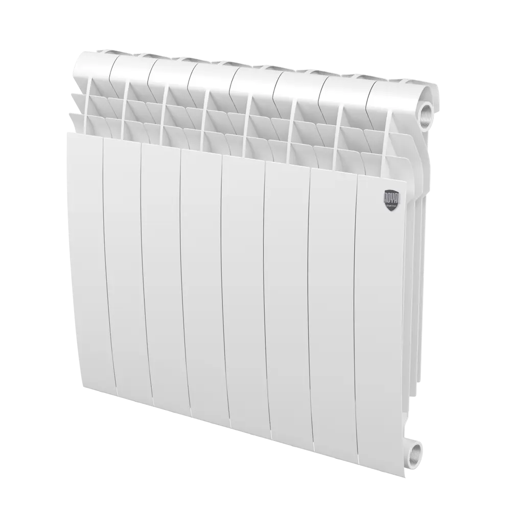 Радиатор секционный Royal Thermo Biliner 350/87 8 секций боковое подключение биметалл белый 82758175 STLM-2134994 - Вид №1