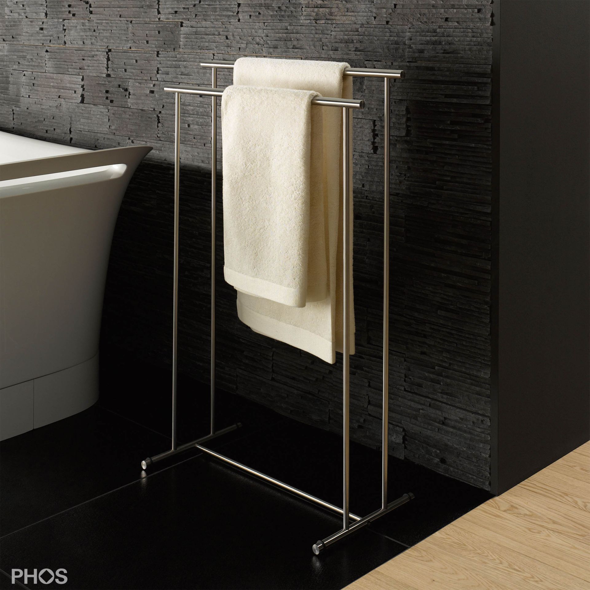 HTB2 Полотенцесушитель с 2 полотенцесушителями PHOS 