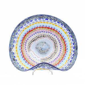 1992 ORIGINALMURANOGLASS Блюдо Радуга Миллефиори - муранское стекло 26 см