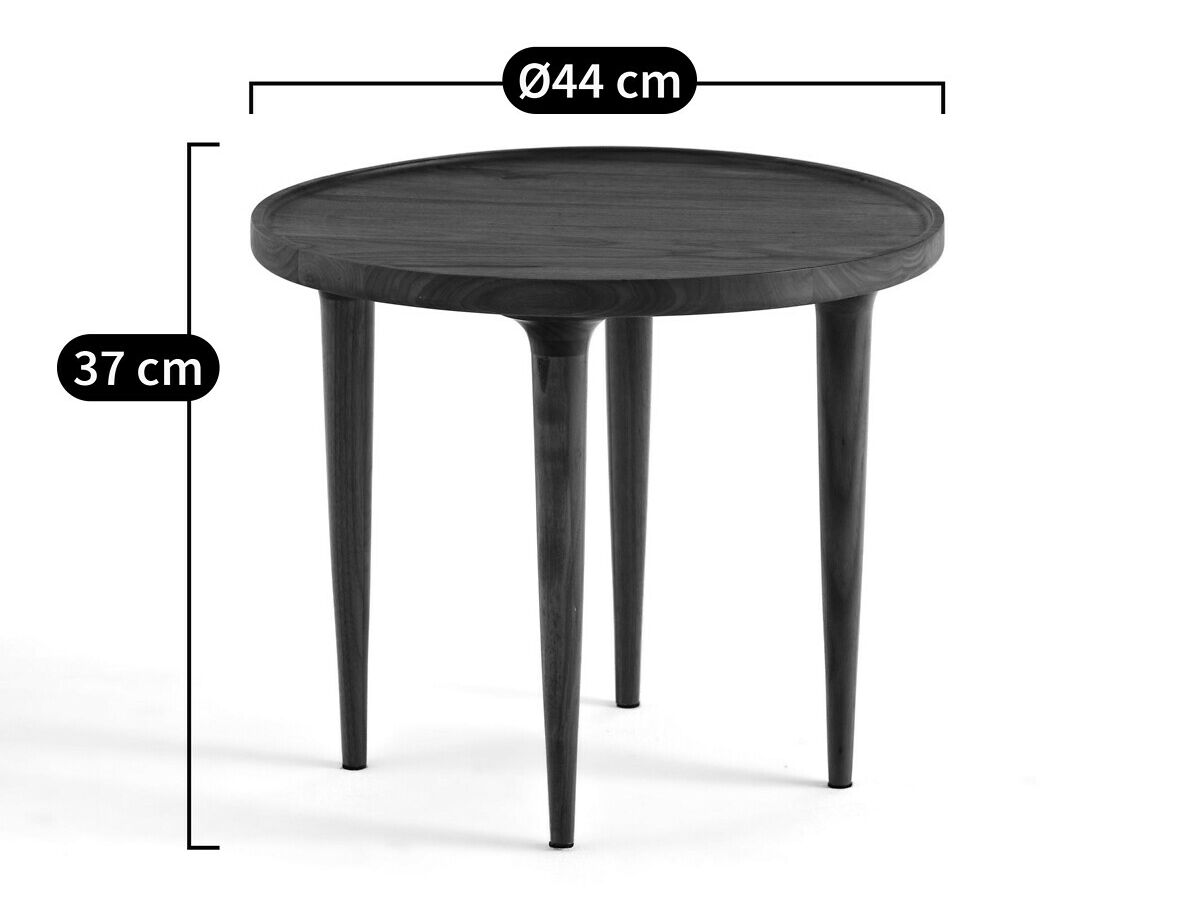 Круглый журнальный столик из грецкого ореха AMPM MAGOSIA ARCH-00051358 - Вид №13