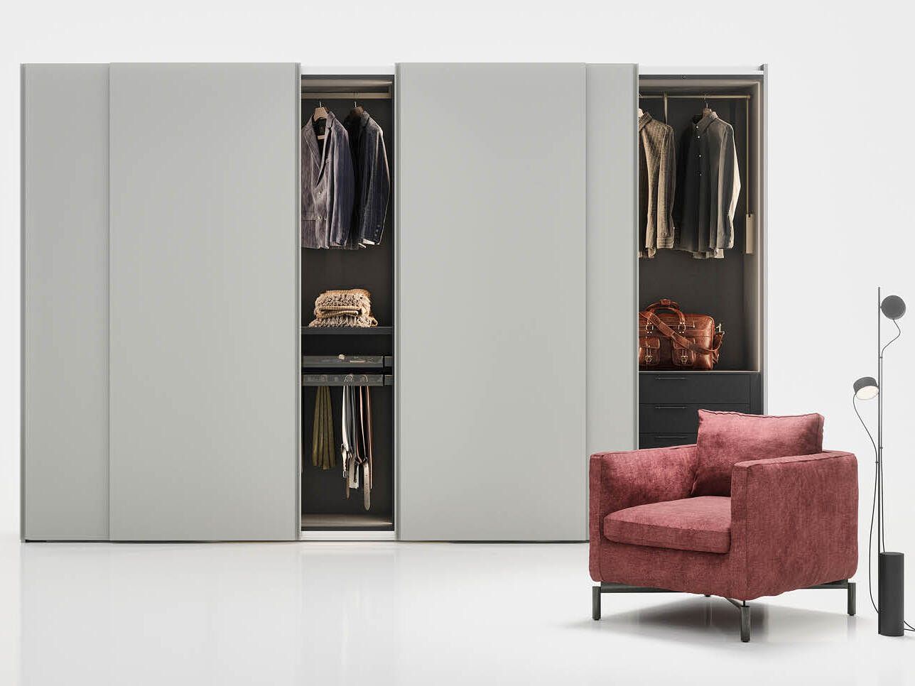 Модульный шкаф с раздвижными дверями Novamobili GOLA ARCH-00086757 - Вид №1
