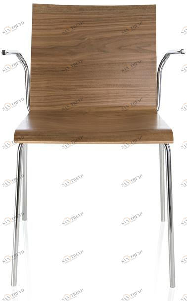 ALMA DESIGN Штабелируемый деревянный стул с подлокотниками Casablanca sun-id-1436912