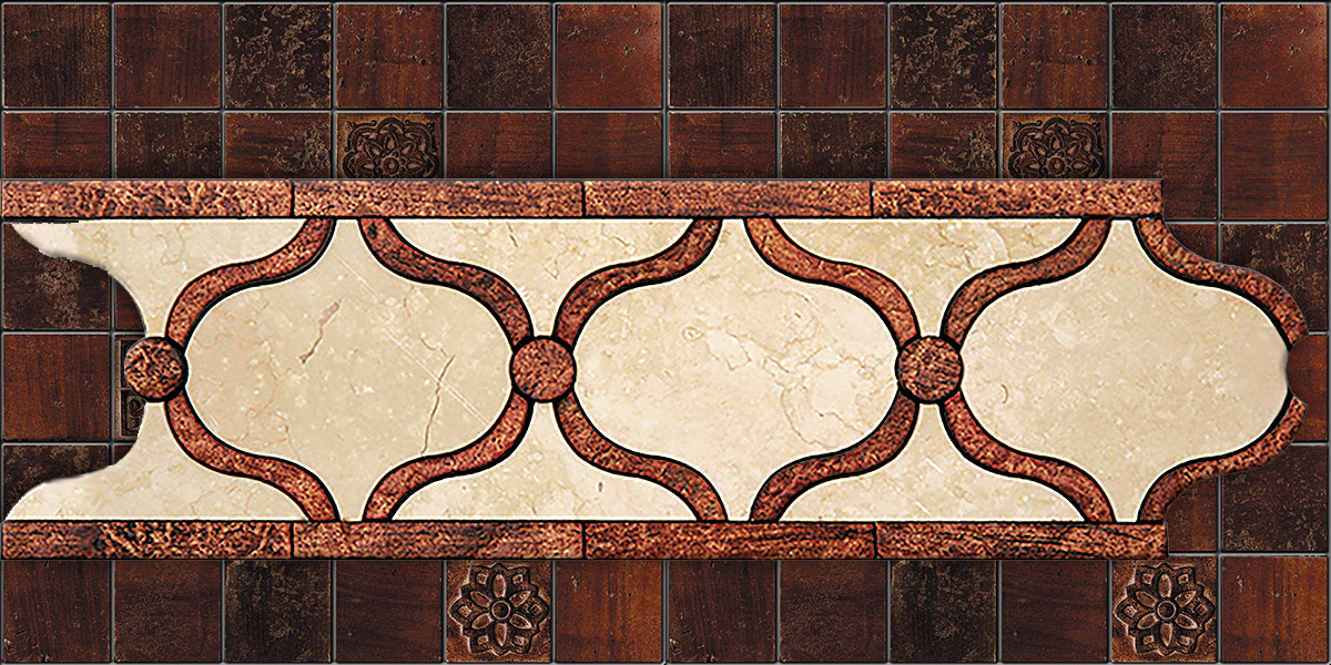 БОРДЮР ИЗ МРАМОРА GE-4 SKALINI ORNAMENTAL GE4 - Вид №1