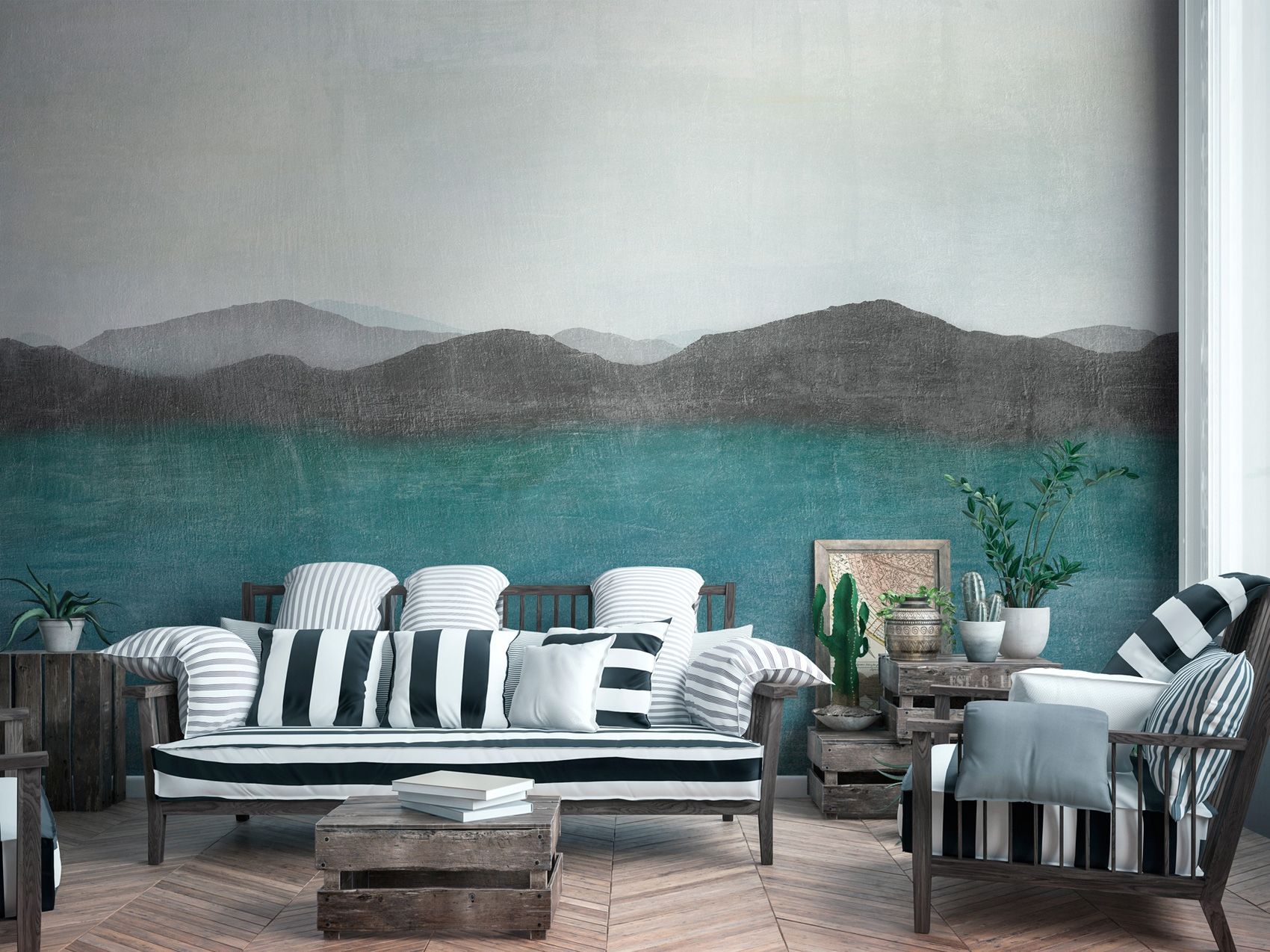 Тканевые обои с пейзажами Tecnografica Landscapes ARCH-00151062