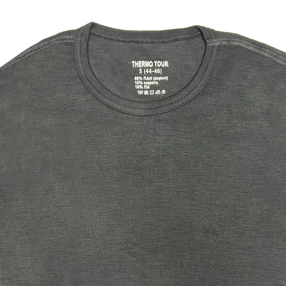 Комплект мужского термобелья THERMOTOUR М.8012 черный 89398828 Outdoor STLM-1479415 - Вид №1