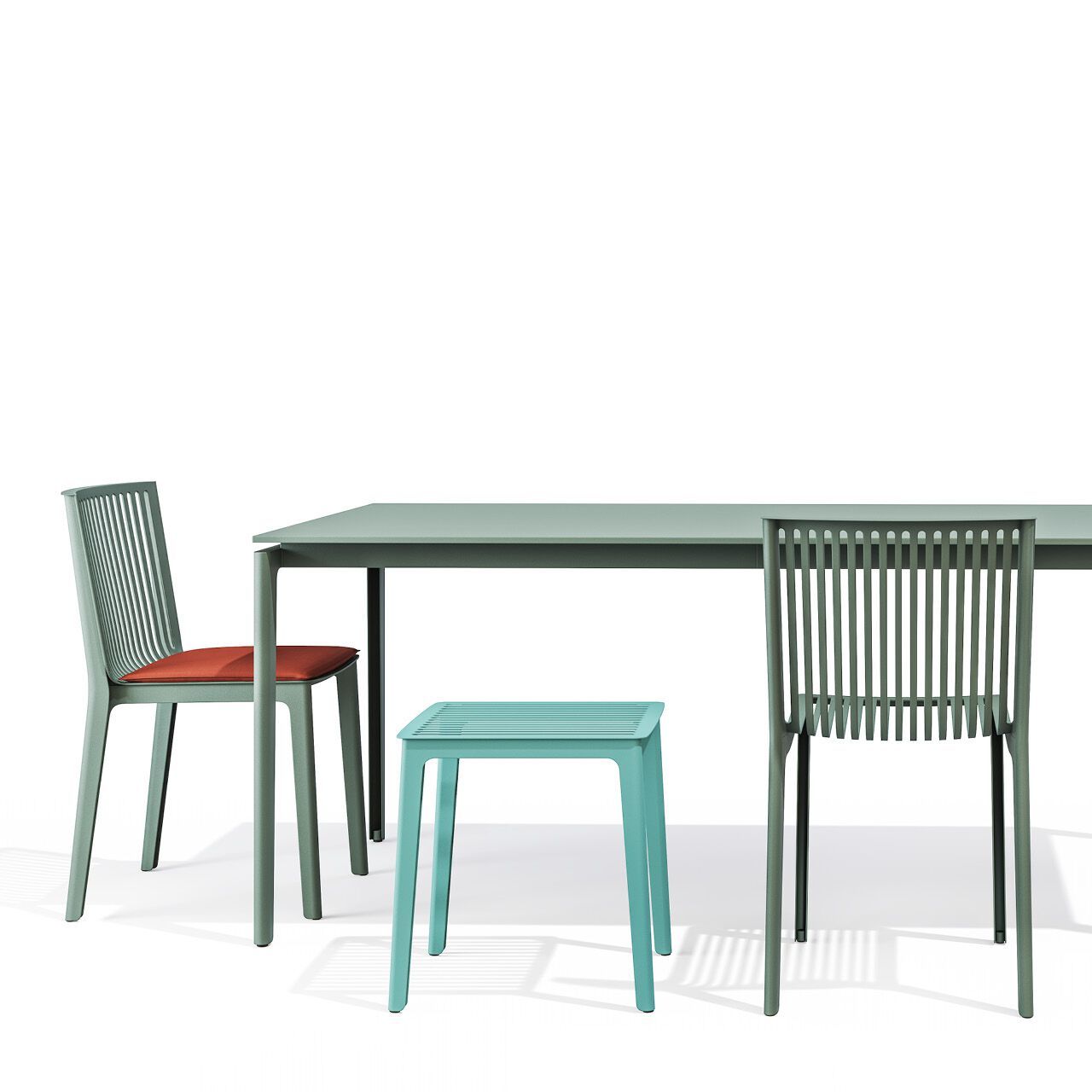 Стальной стул с порошковым покрытием BABEL D ARCH-00037653 - Вид №1