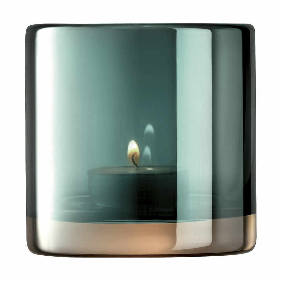 G1662-08-142 Подсвечник signature, epoque, 8,5 см, зеленый LSA International 