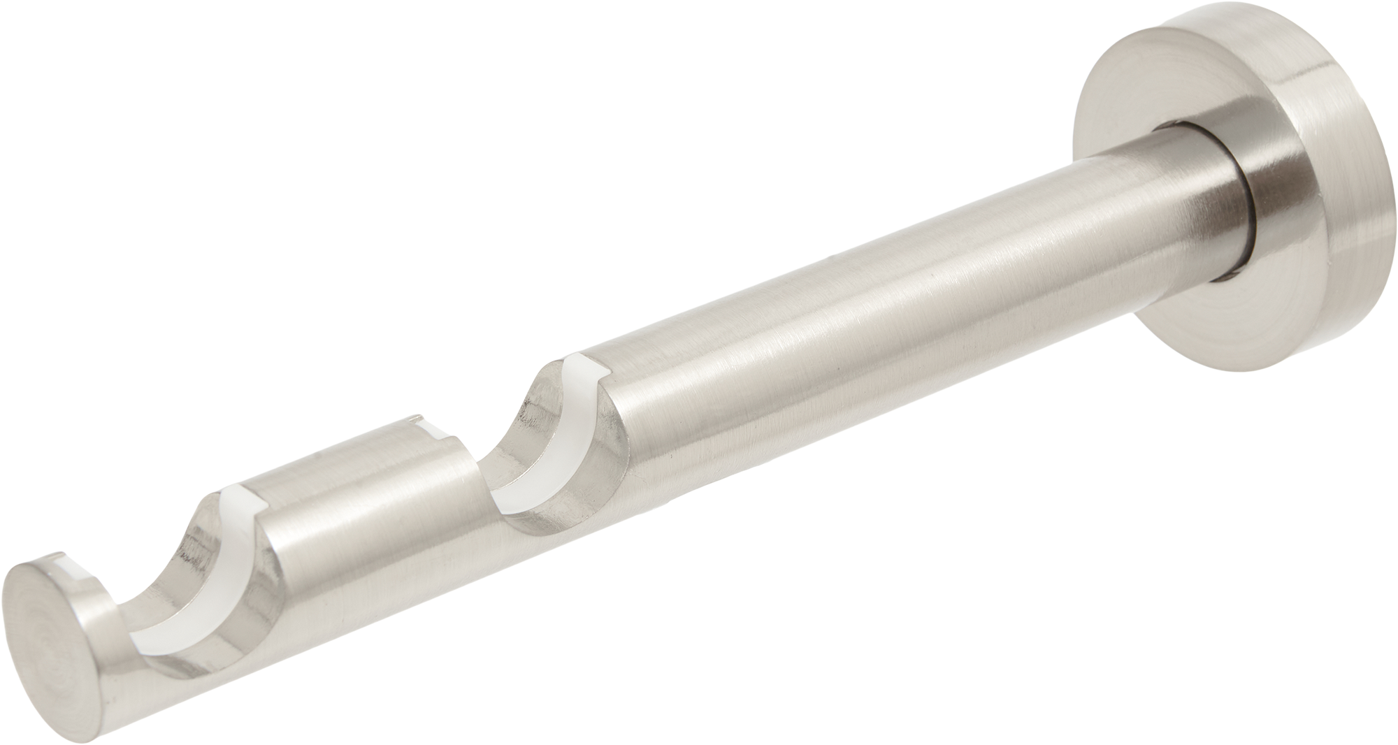 Держатель двухрядный для карниза INSPIRE, серый металл 85186745 STLM-0059653