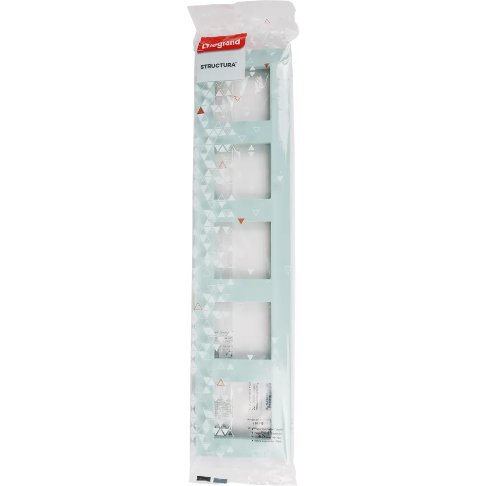 Рамка Legrand Structura на 5 модулей, матовая голубая 82064659 STLM-0018647 - Вид №4