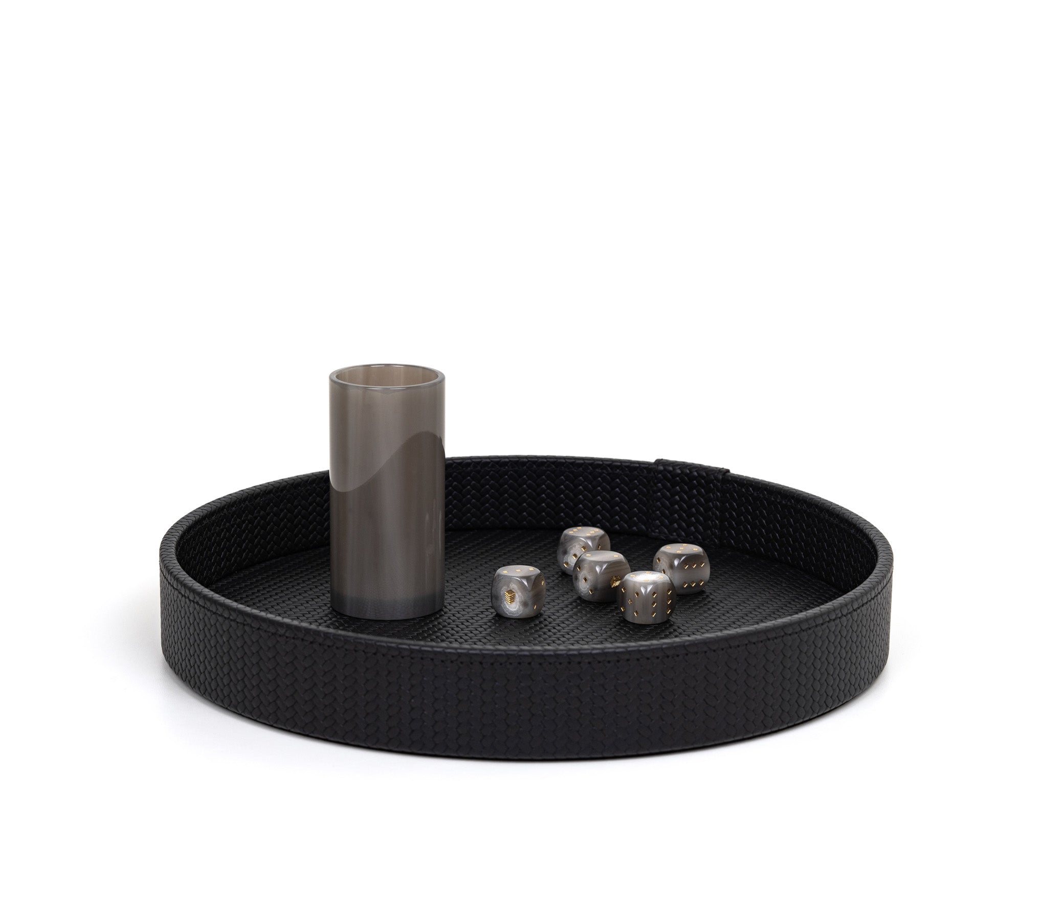 Набор игральных костей - Ø30 см / плетеная кожа_COFFEE Pinetti 00.1027.061.015 - Вид №3