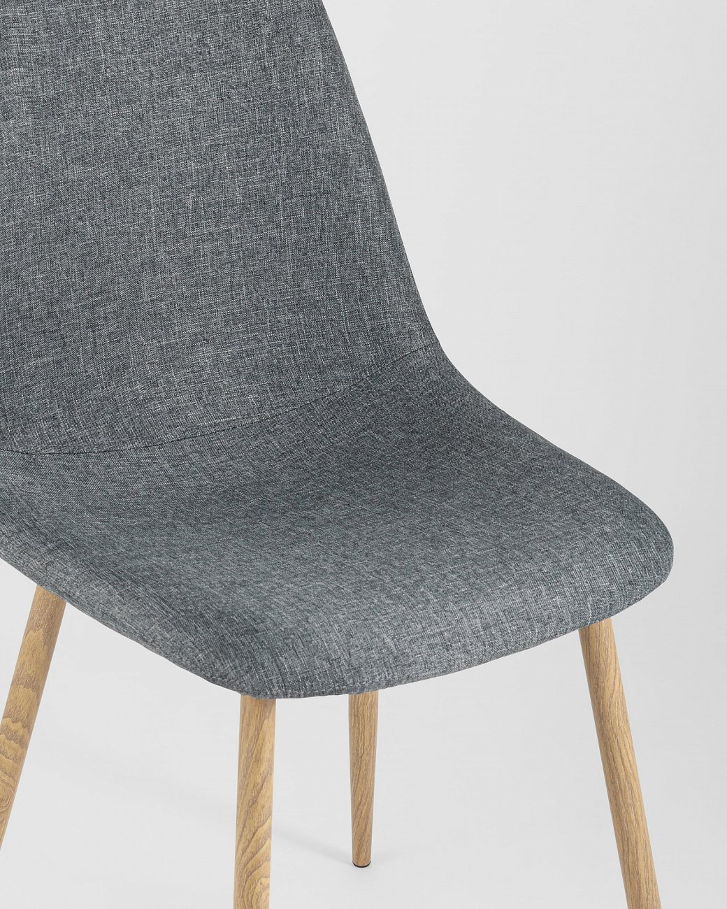 Стул со спинкой серый из рогожки "Валенсия" STOOL GROUP ДИЗАЙНЕРСКИЕ, ИНТЕРЬЕРНЫЕ 00-3946302 Серый  - Вид №7