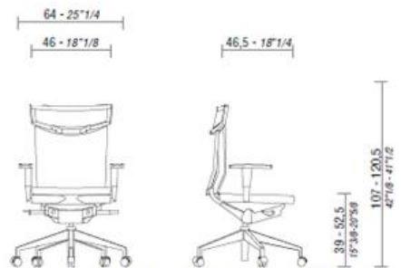 ESTEL GROUP Офисное кресло из ткани на колесиках Uniqa sun-id-1499638 - Вид №5