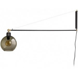 Бра со стеклянным плафоном черное Crane 9374 NOWODVORSKI CRANE 00-3928783 Прозрачный;черный