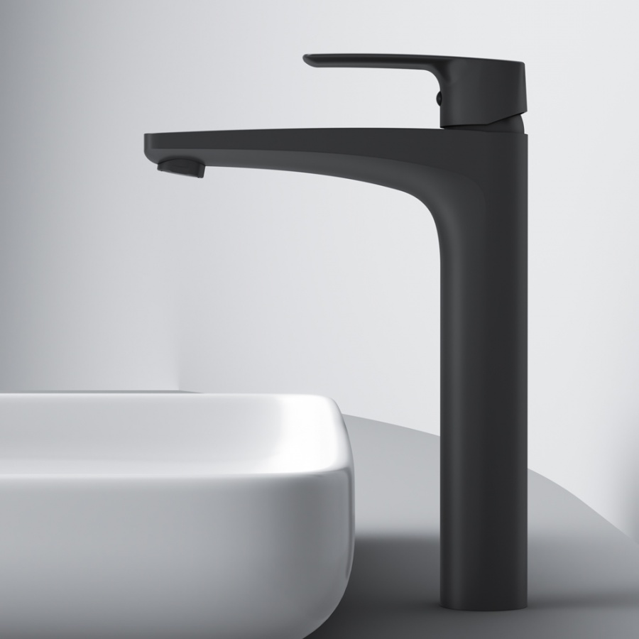 F90A92022 смеситель для умывальника высокий черный шт. AM.PM Gem - Вид №4