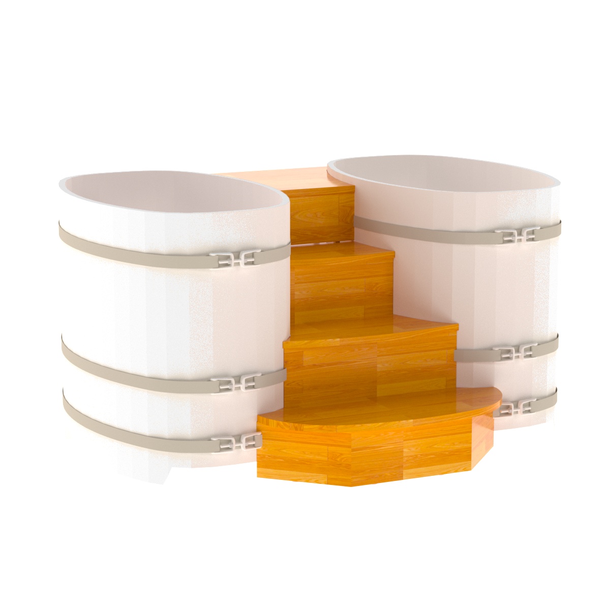 2332 Подиум на 2 купели 0,76х1,16 СЛ натуральный Alyarus 