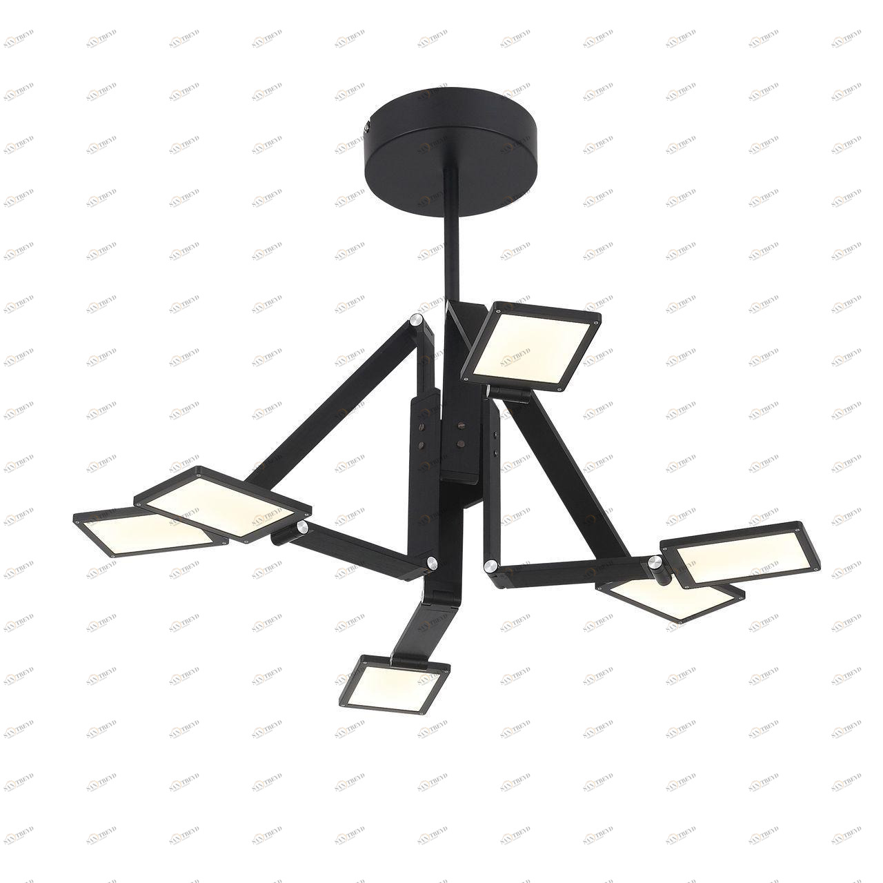Подвесная светодиодная люстра ST Luce Teocoli SL841.402.06 черная ST LUCE ДИЗАЙНЕРСКИЕ, TEOCOLI 279973 Черный 