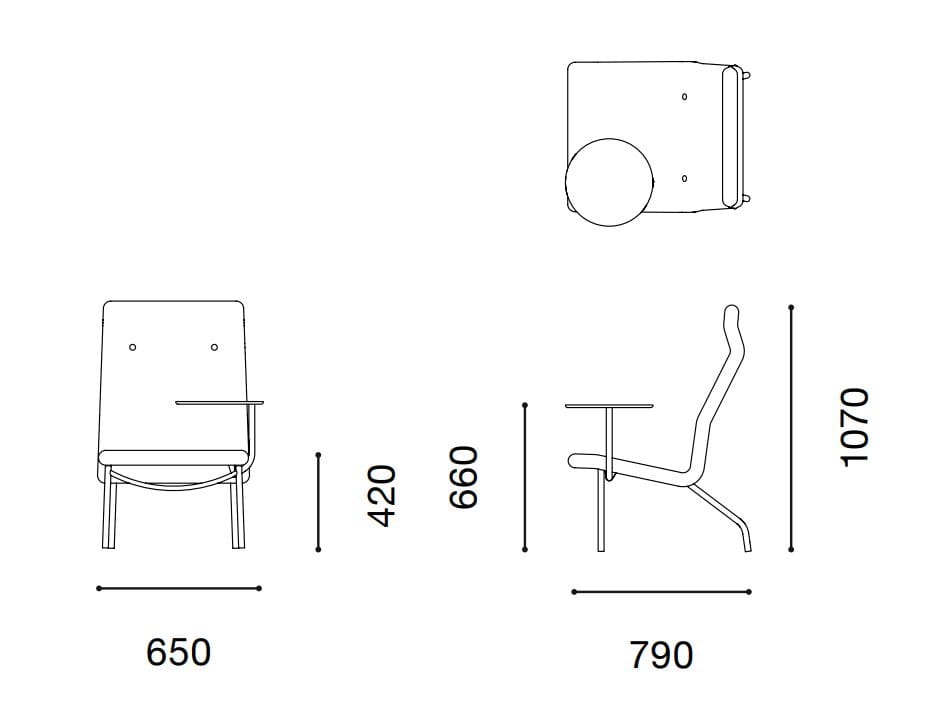 Тканевое кресло с подголовником Established&Sons Lucio ARCH-00030130 - Вид №11