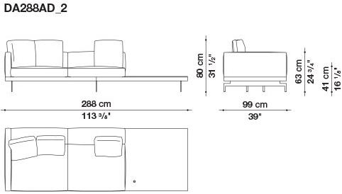 B&B Italia 3-х местный тканевый диван Dock sun-id-1376507 - Вид №152
