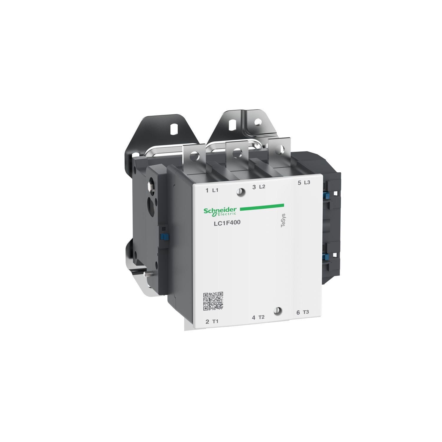 LC1F400Q7 Контактор LC1F 4P 400А 400/380В AC 200кВт Schneider Electric TeSys 