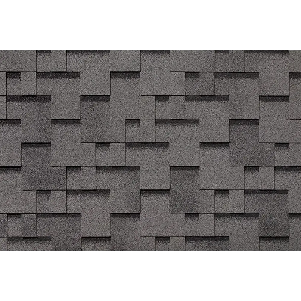 Гибкая черепица Roofshield Эко Лайт Модерн серый с оттенением 3 м² STLM-2141693