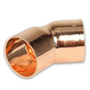 1504135 SANHA 5041 отвод 45° ВП-ВП, медь 35 мм