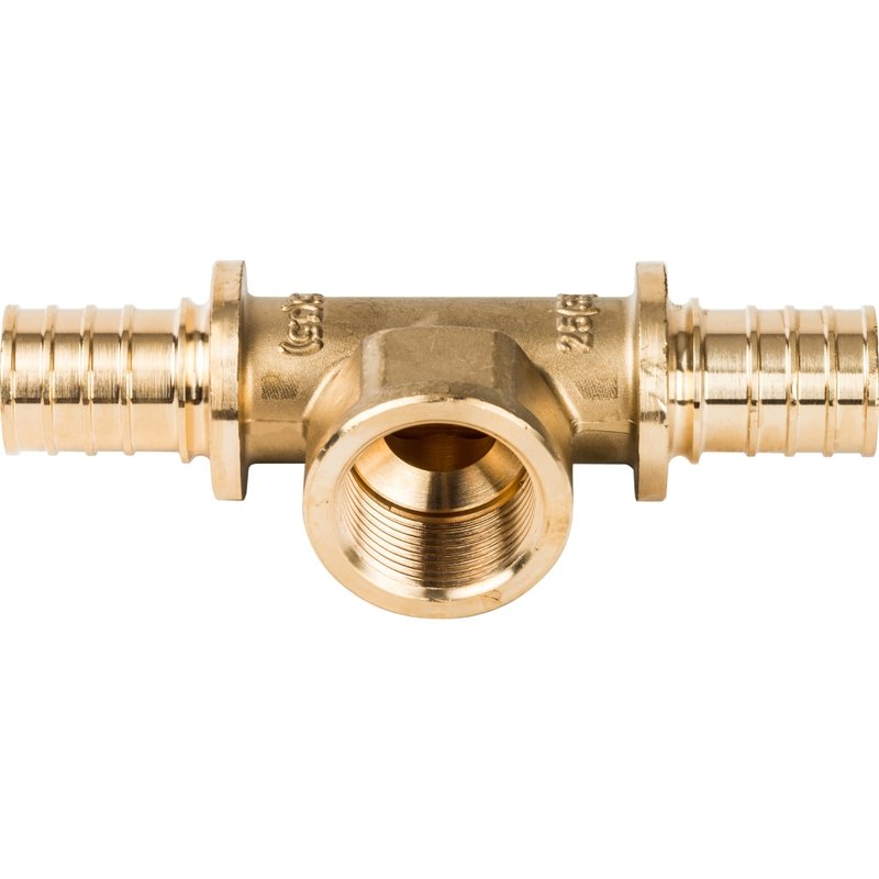 Тройник-переходник ВР 25x3/4" аксиальный для труб из сшитого полиэтилена STOUT SFA0028002534 - Вид №1