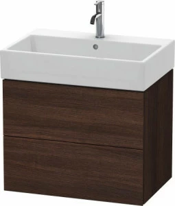 LC627605353 Тумбочка подвесная L-Cube #LC6276 684 x 459 мм Каштан темный, декор