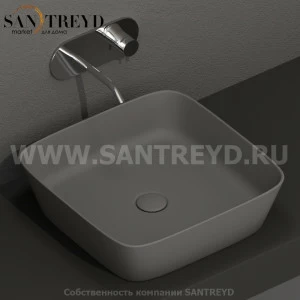 460189 Накладная раковина на столешницу  квадратная Kerasan Nolita