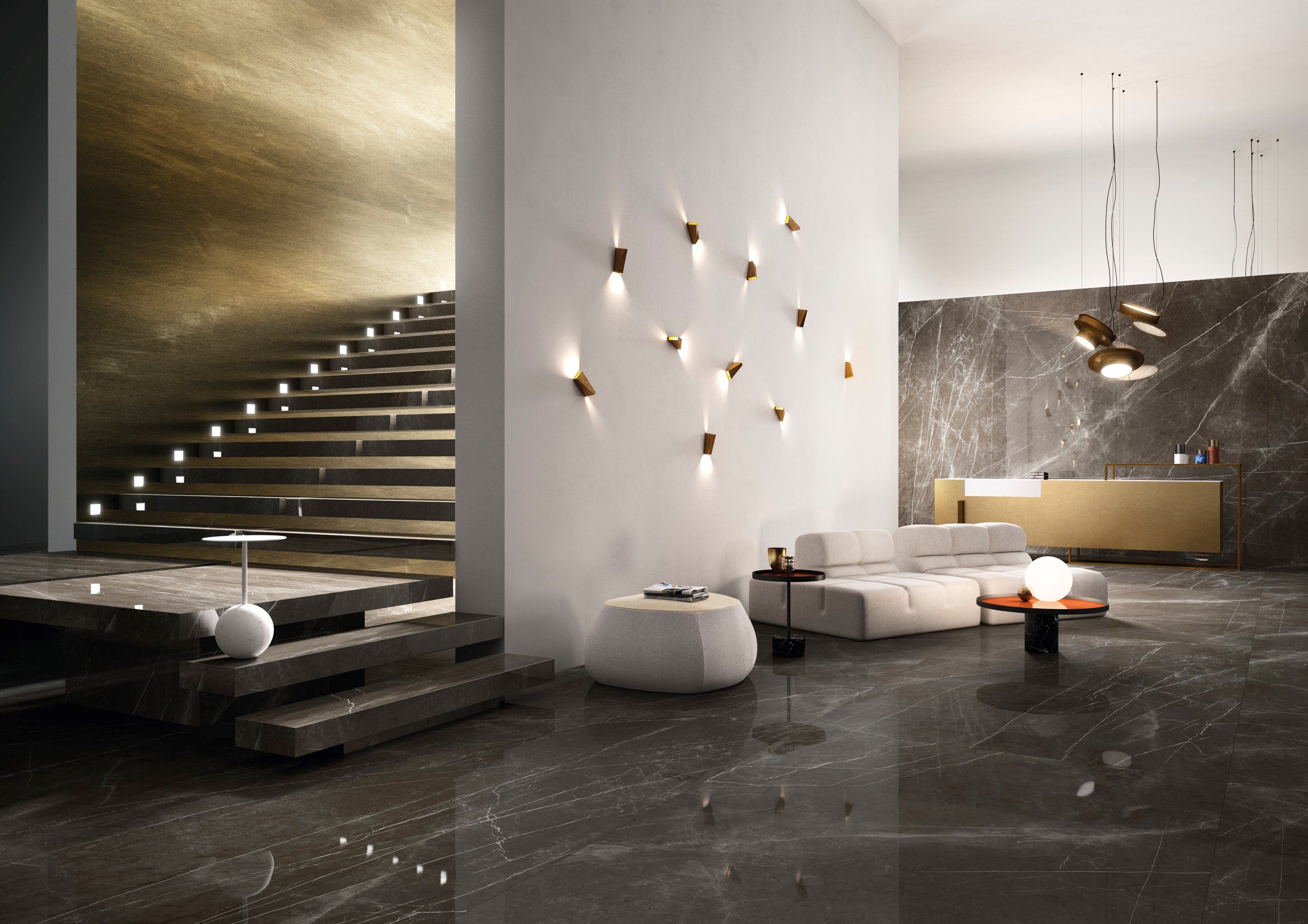 Пол / керамогранит с мраморным эффектом Fiandre Marble Lab ARCH-00006940 - Вид №1