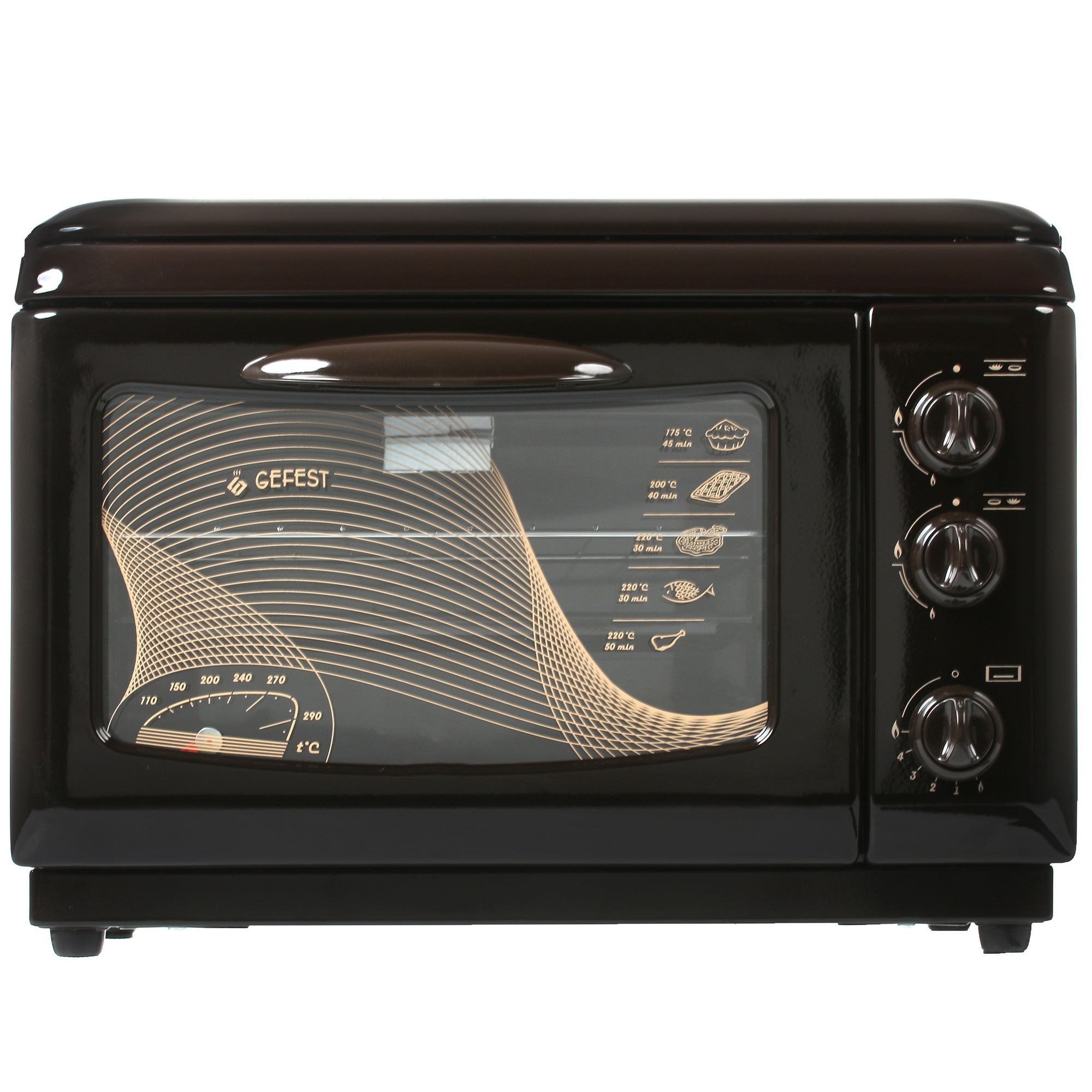 8122013 Мини-печь GEFEST 100 К19 коричневый STDN-0132669