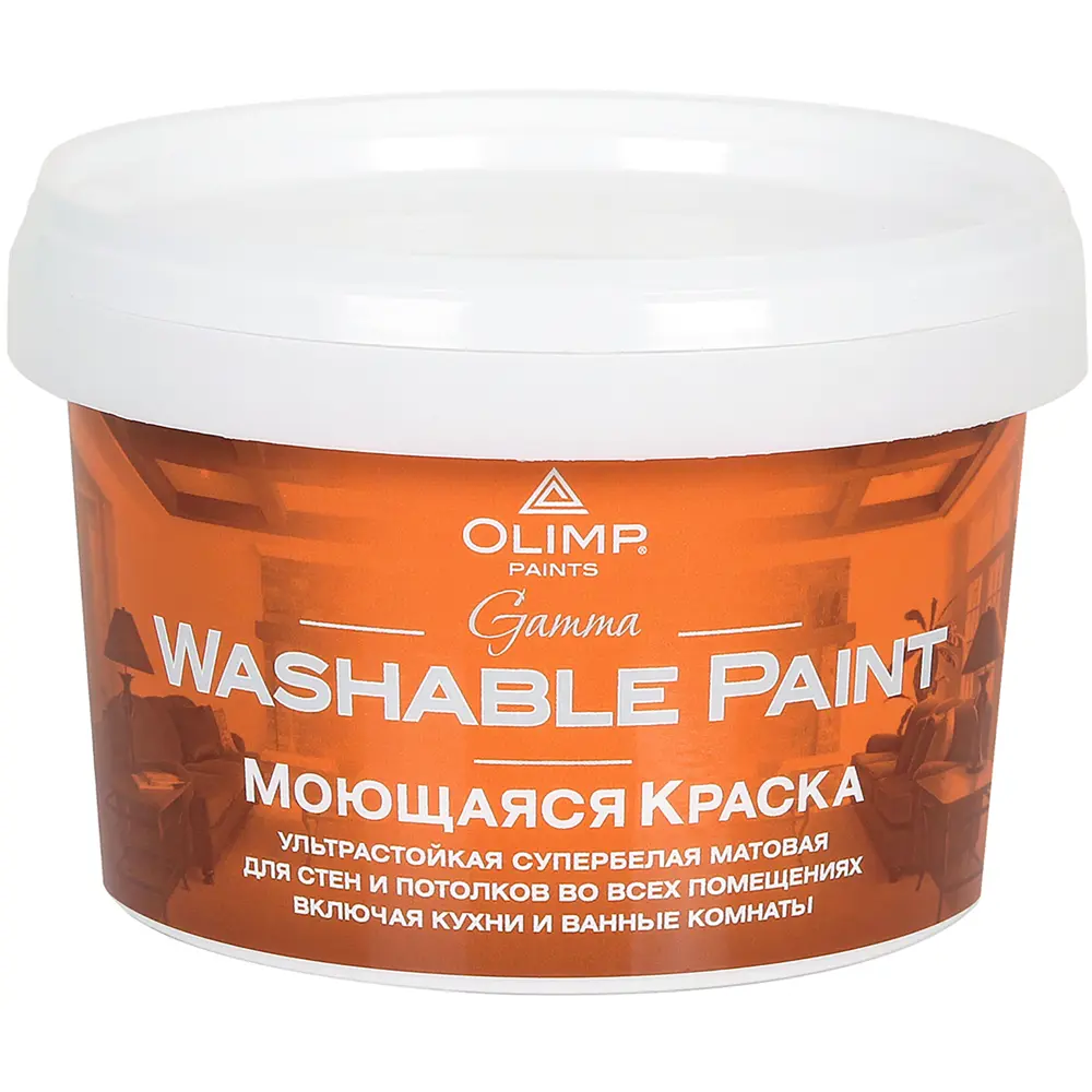 Краска для стен и потолков Olimp Гамма матовая цвет белый база A 0.45 л STLM-2044669 - Вид №1