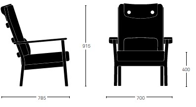 Deadgood Мягкое штабелируемое кресло с подлокотниками Tyneside Tl1 - Вид №15