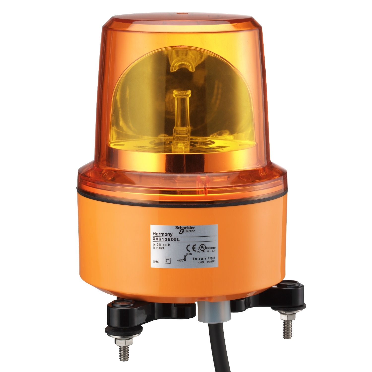 XVR13G04L ЛАМПА МАЯЧОК ВРАЩ КРАСНАЯ 120В AC 130ММ Schneider Electric Световые колонны, сирены, маяки 