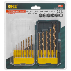 Набор сверл FIT 34216 9256379