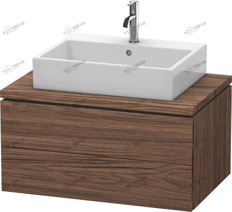 LC581702121 L-Cube Тумбочка для консоли Орех темный декор Duravit