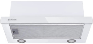 9168672 Вытяжка телескопическая Meferi SLIDEBOX60WH GLASS ULTRA белый/белый