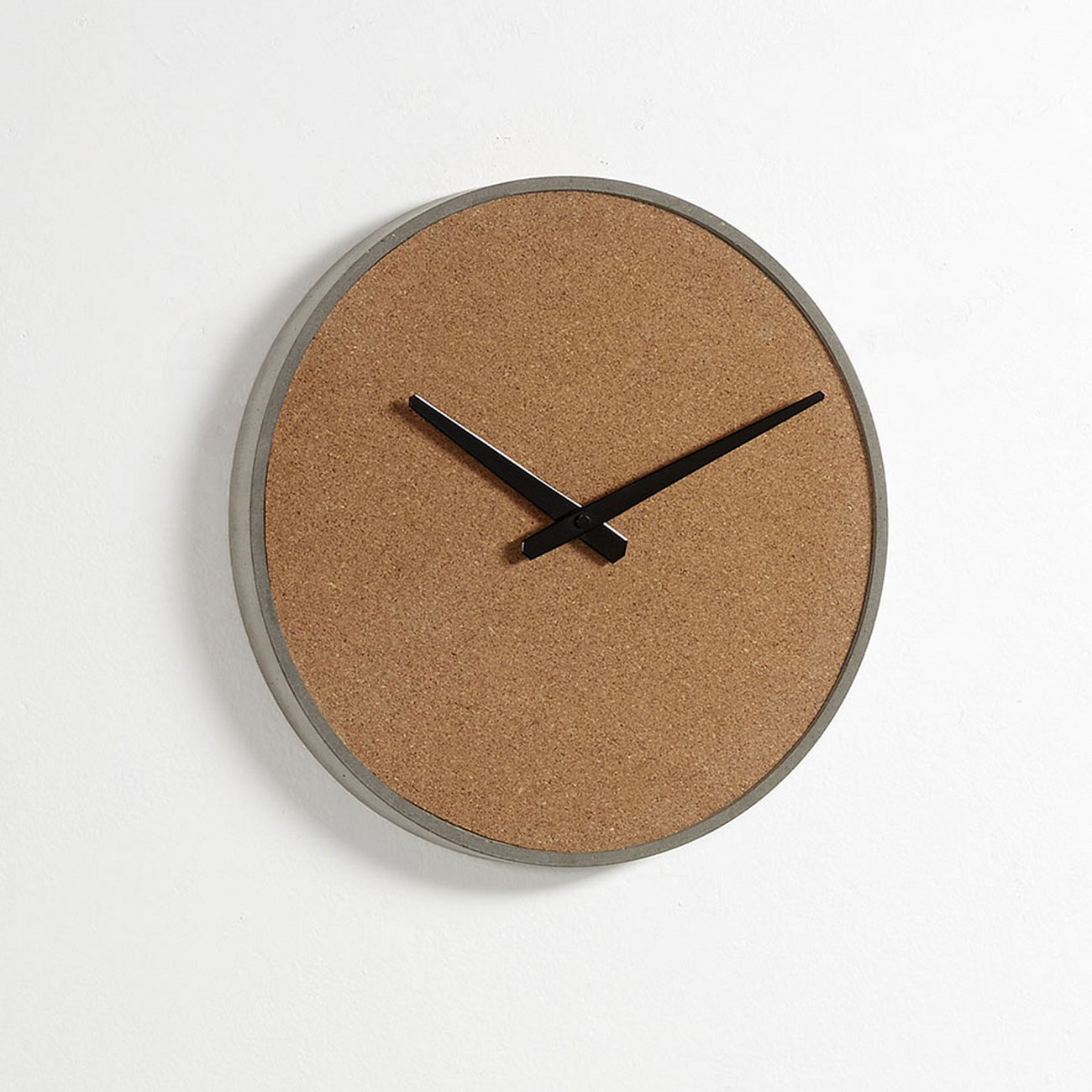 Часы настенные пробка круглые Stacks от La Forma LA FORMA STACKS 344235 Коричневый;серый  - Вид №1