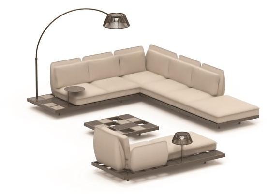 Royal Botania Садовый гарнитур из ткани Mozaix lounge sun-id-1459308 - Вид №3