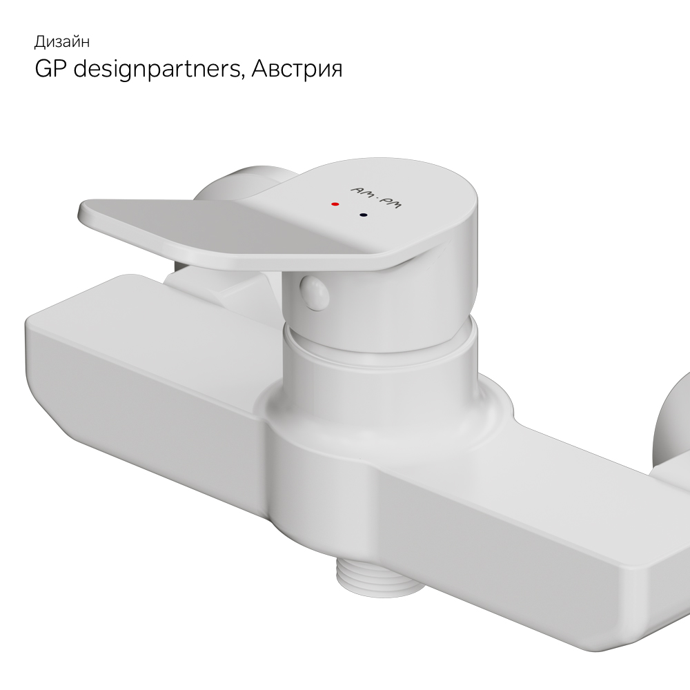 F85A20033 смеситель для душа белый шт. AM.PM X-Joy  - Вид №8
