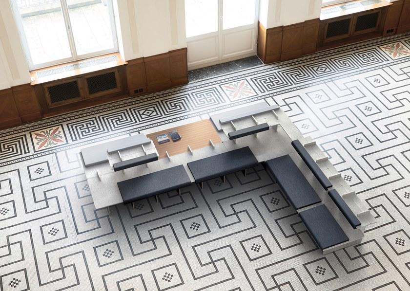 Richard Lampert Модульная скамья с огнестойкой обивкой sun-id-1461390 - Вид №1