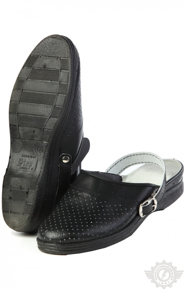 61804 Туфли Сабо женские темные  Медицинская обувь размер 35 Спецодежда 