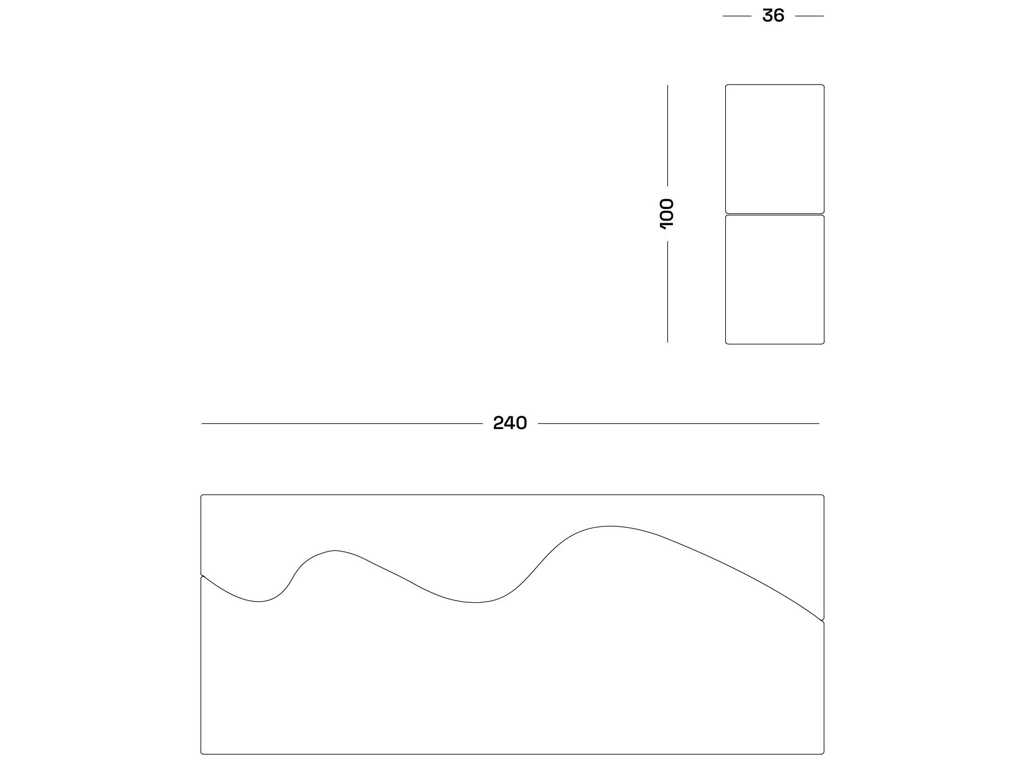 Диван с покрытием из ПВХ Poltronova Superonda ARCH-00048600 - Вид №10
