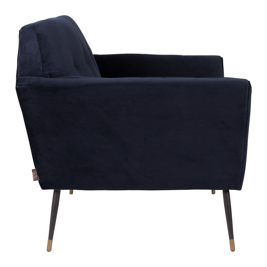 Кресло Kate темно-синее низкое под бархат Dutchbone 3100063 - Вид №3
