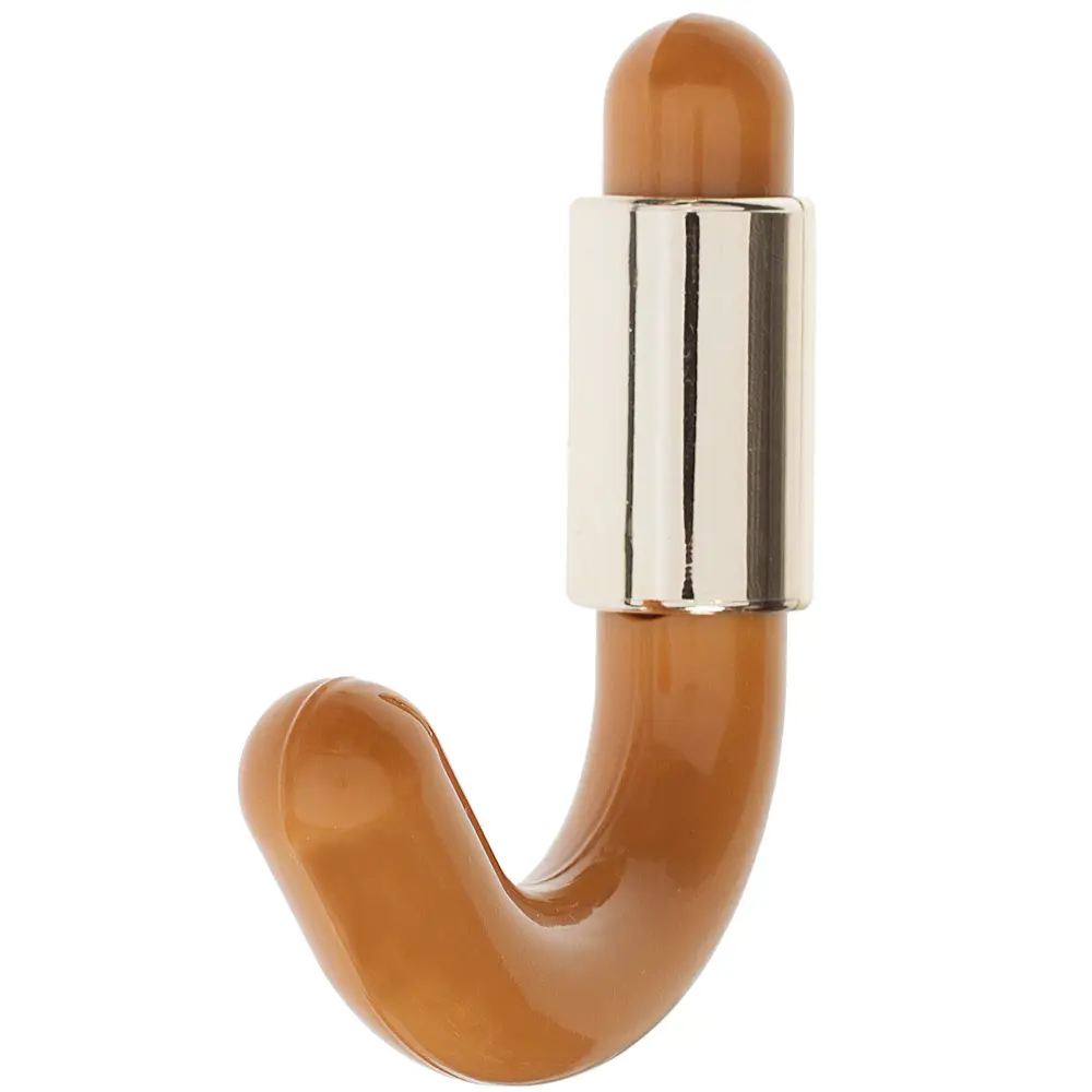 Крючок малый пластик цвет бежевый/золото ЛЕВША STLM-2029270