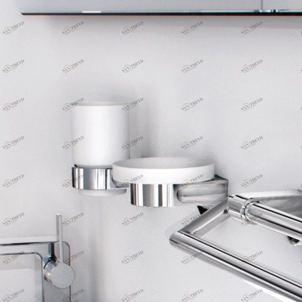 Sonia Мыльница стеклянная настенная S1-Art Deco белый/хром 122127