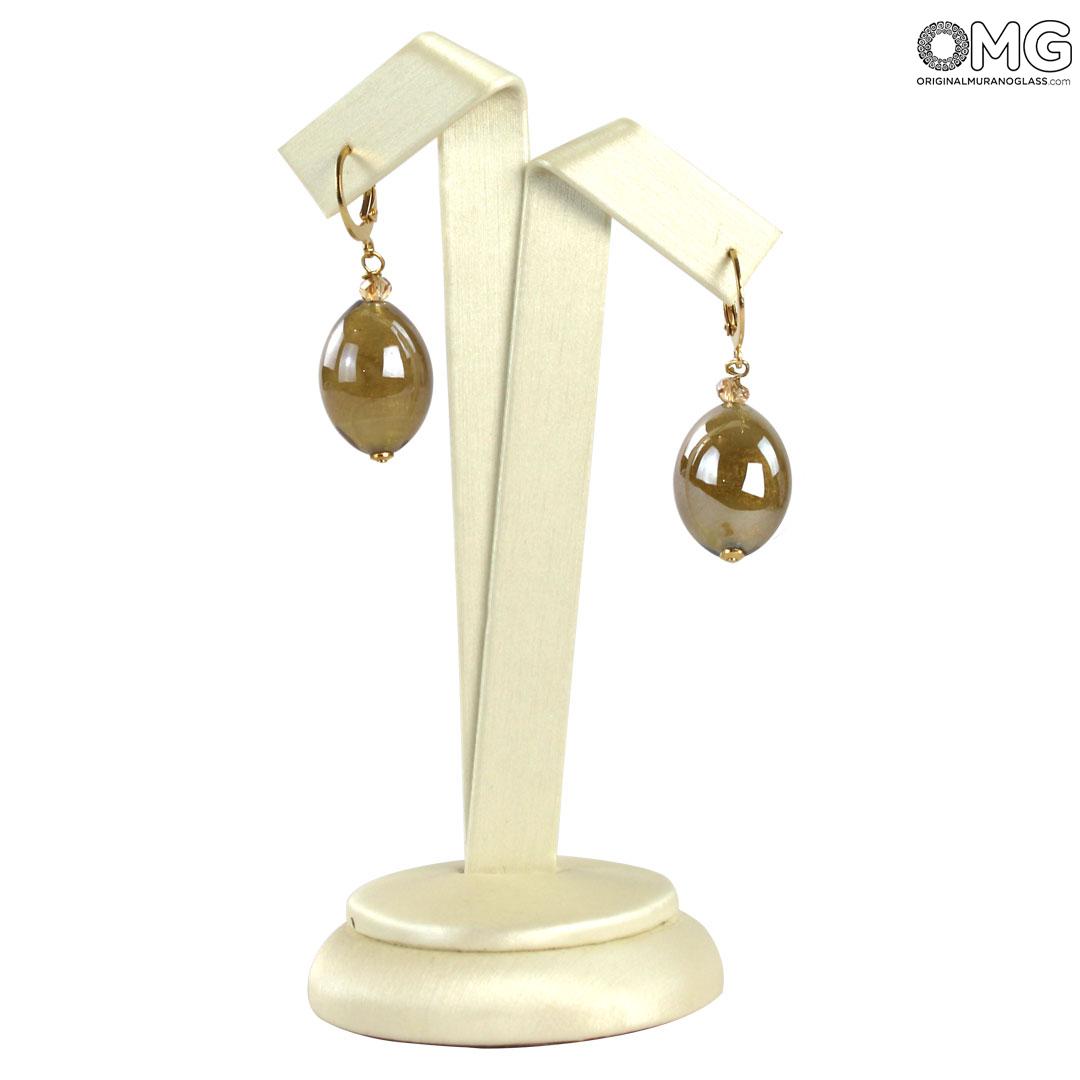 4316 ORIGINALMURANOGLASS Серьги Морской песок - Коллекция Antica Murrina - муранское стекло OMG 3 см  - Вид №1