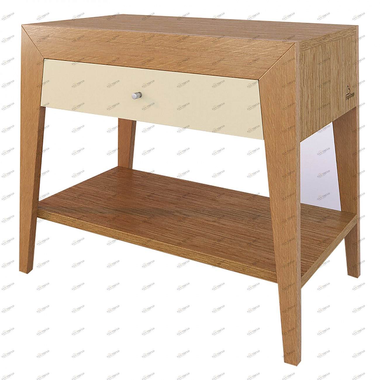 Тумбочка прикроватная светло-коричневая 50 см Still BRAGIN DESIGN  256424 Бежевый;дуб сонома 