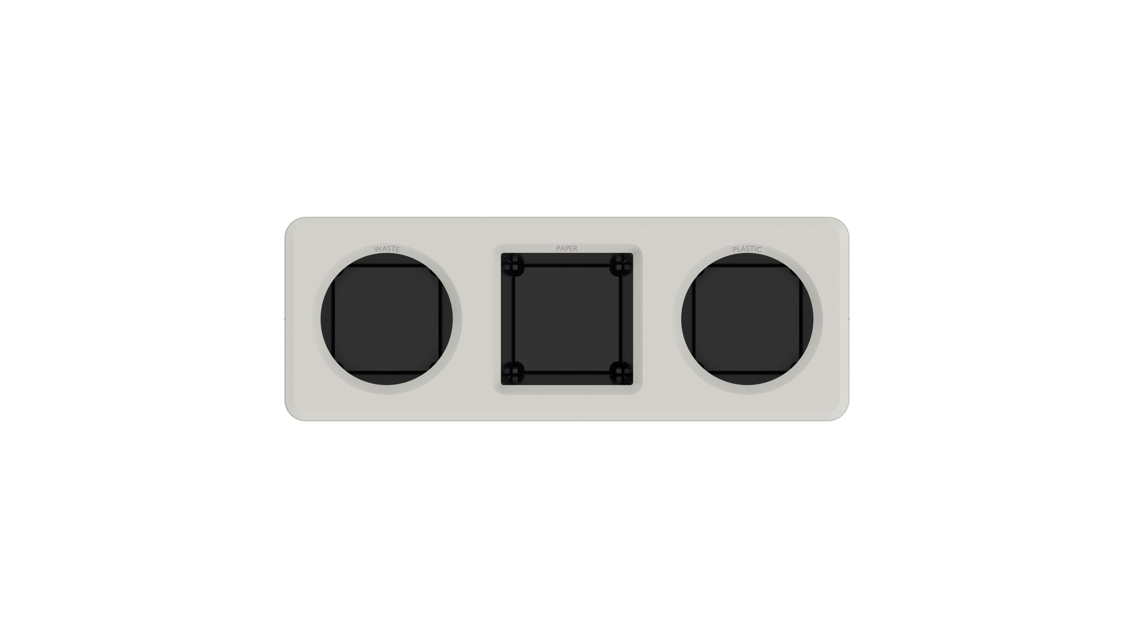 Стальная стойка для мусора с порошковым покрытием с крышкой FUNCTIONALS DITCH ARCH-00011679 - Вид №10