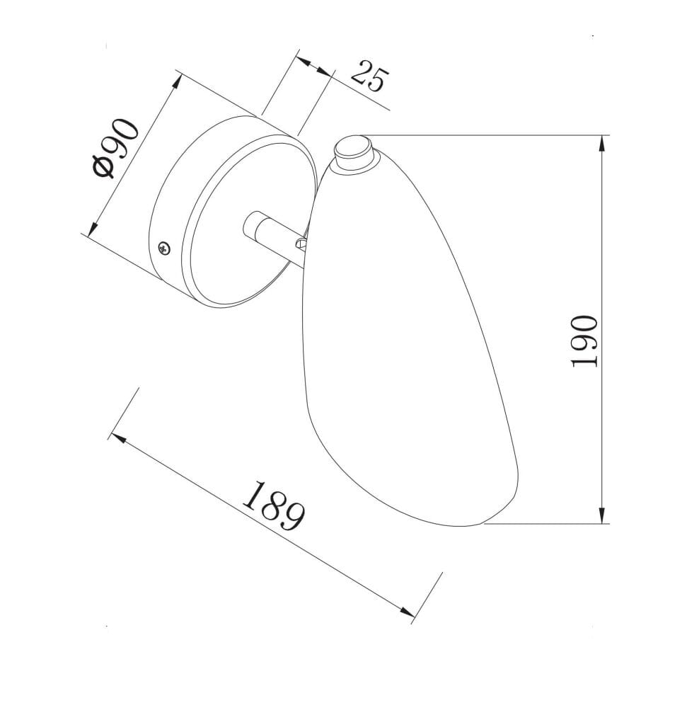 Металлический настенный светильник Maytoni Aida ARCH-00044925 - Вид №3